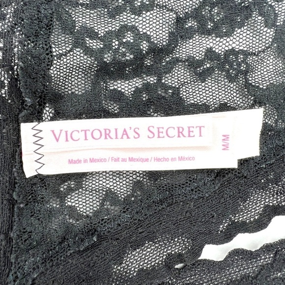 Victorias Secret Set Of Two Lace Panties Thong Cheeky Heart Print Lingerie  Med - Picture 7 of 14